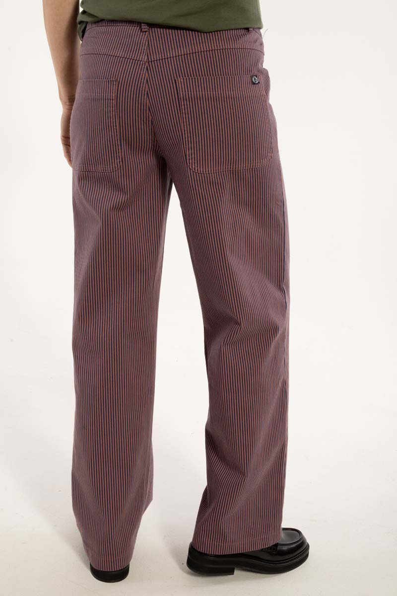 Danedaisy Stretch Canvas Pants Rose/Dk Navy