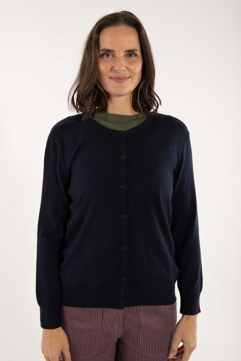 Danelunch Viscose Cardigan Dark Navy