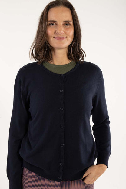 Danelunch Viscose Cardigan Dark Navy