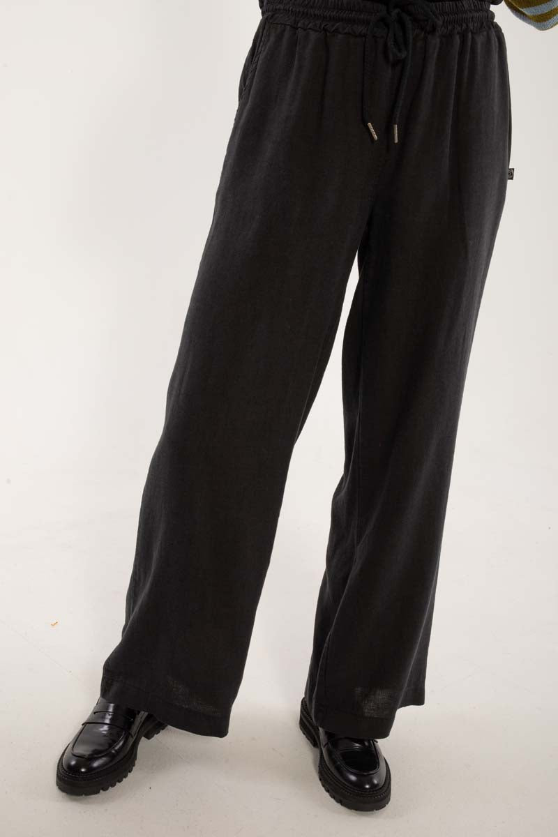Danebreeze Heavy Linnen Pants Black