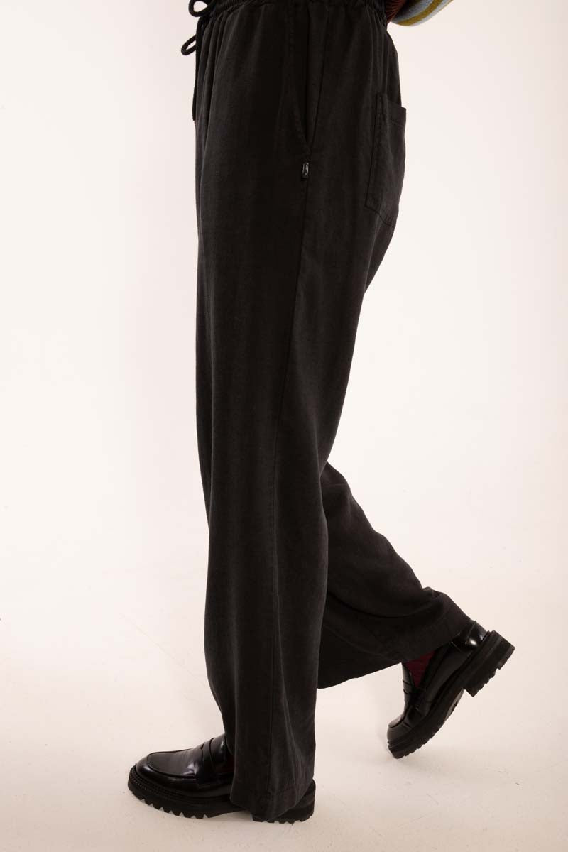 Danebreeze Heavy Linnen Pants Black