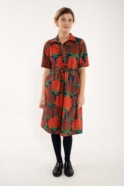 Danesusanne Poplin Dress Bright Red MAXIBERRY