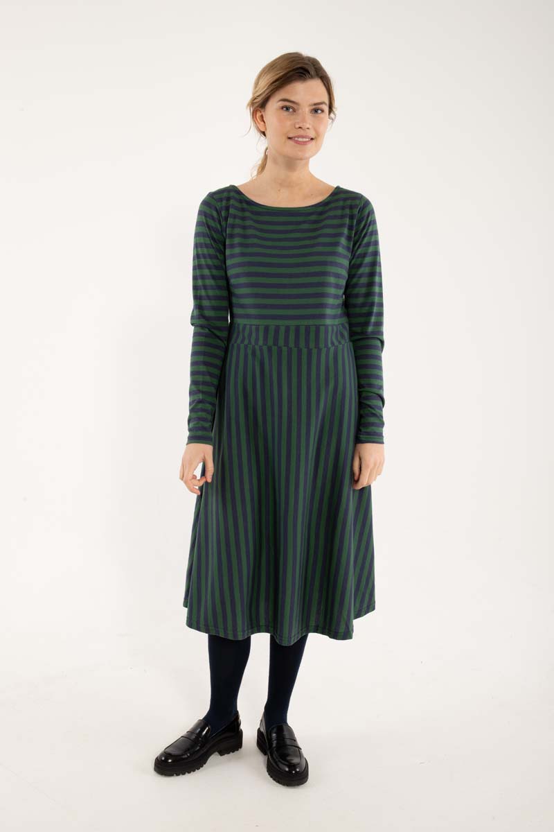 Daneviborg LS Modal Dress Dk Navy/Dk Pine