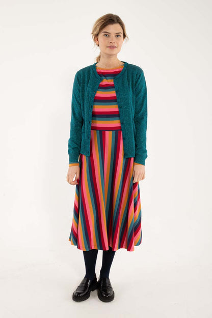 Danesaga Glitter Cardigan Dk Slate