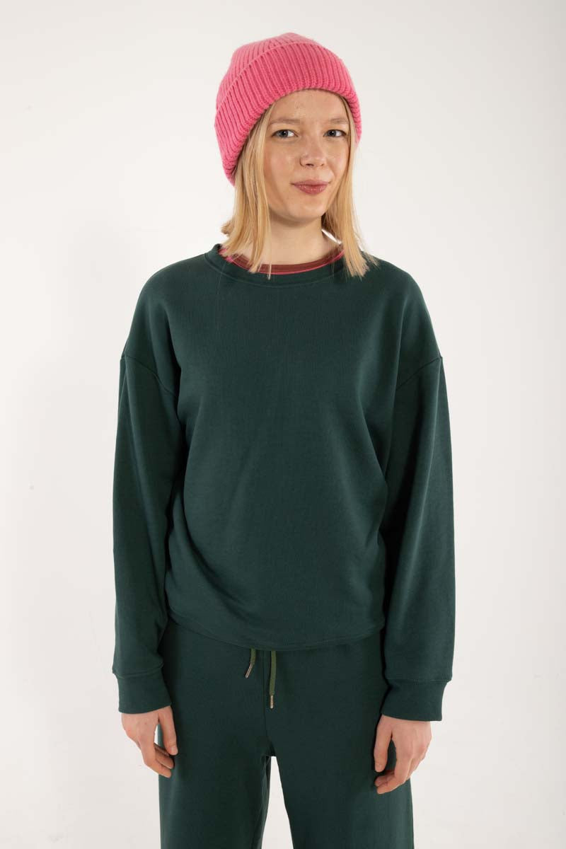 Danepoppy Moleton Sweat Dk Forest