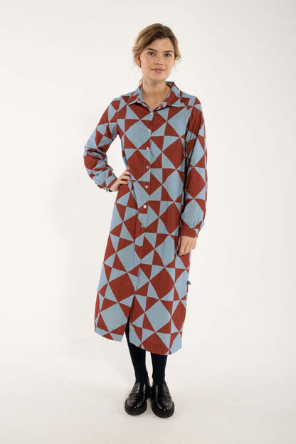 Danepippi Cord Dress Lt Blue DIAMETRIC