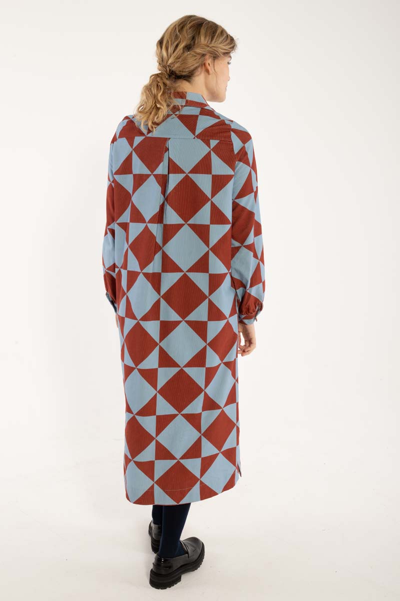 Danepippi Cord Dress Lt Blue DIAMETRIC