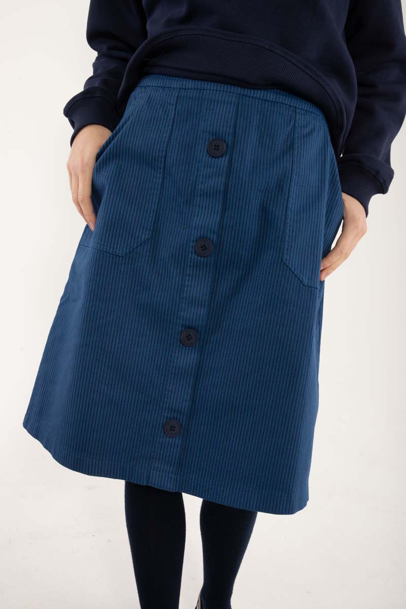 Danekage Stretch-Canvas-Rock Warmes Blau/Dunkelblau