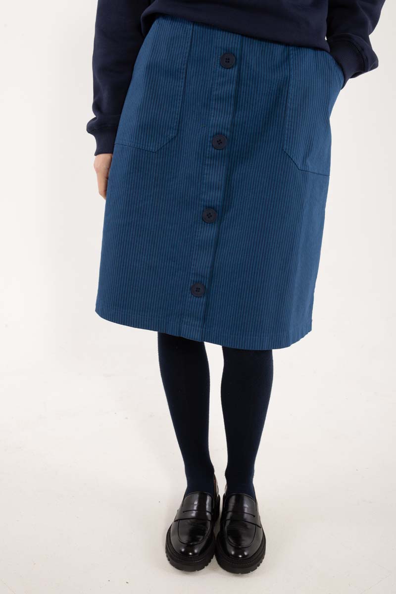 Danekage Stretch-Canvas-Rock Warmes Blau/Dunkelblau
