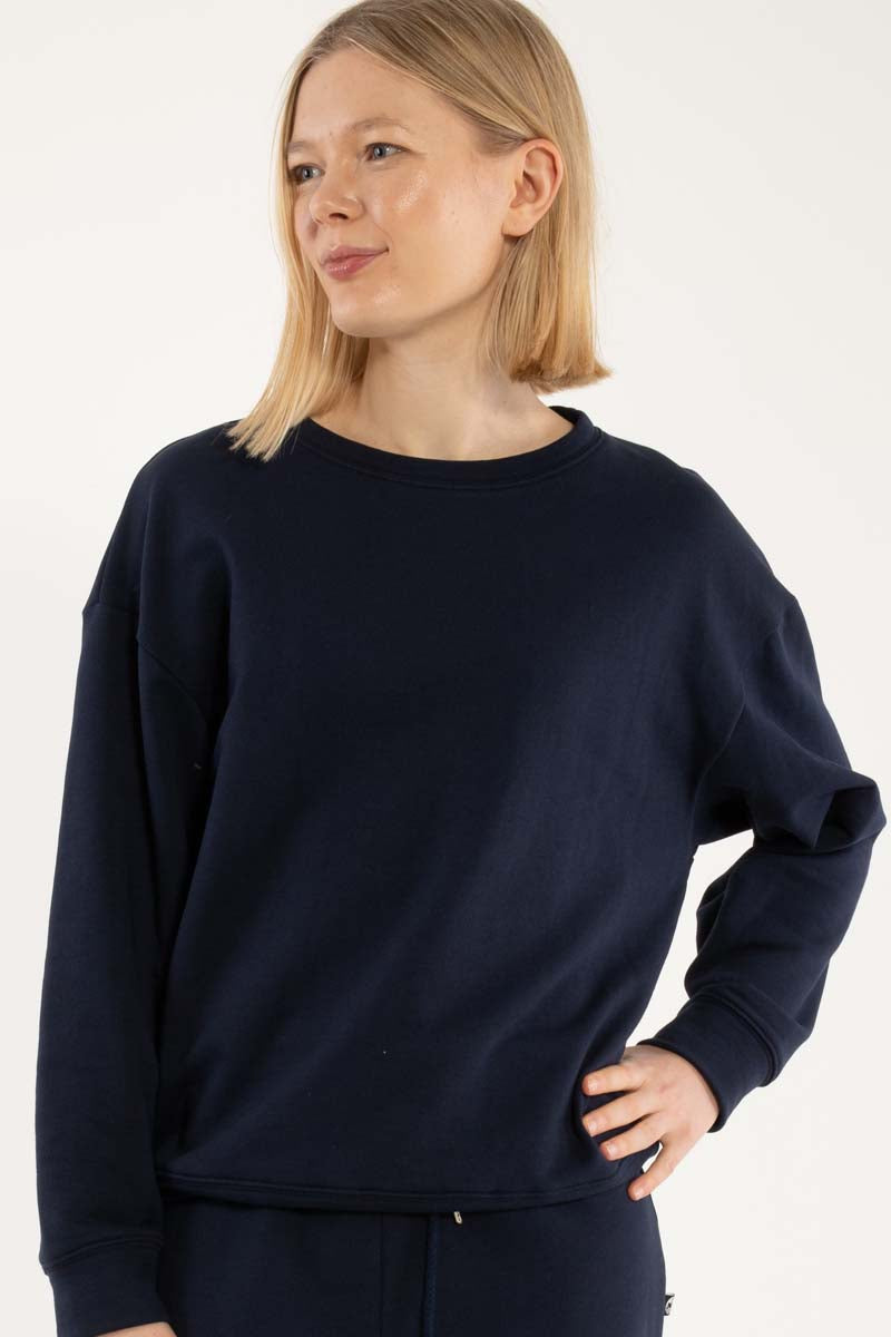 Danepoppy Moleton Sweat Dk Navy