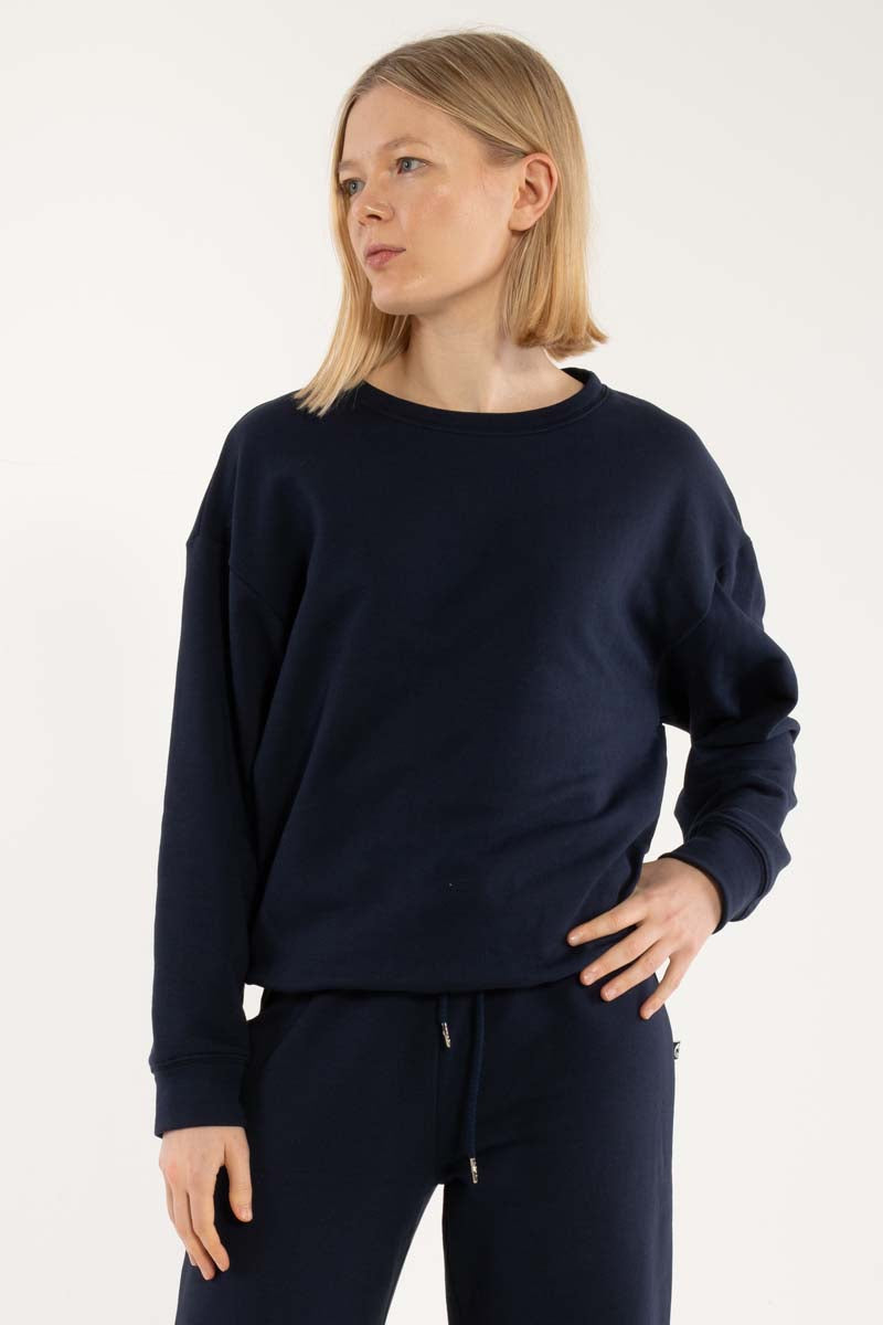 Danepoppy Moleton Sweat Dk Navy