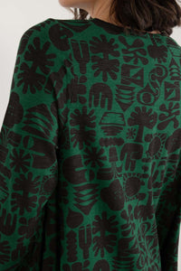 Danalberte LS Slub Dress Dk Pine FUTUREPRIMITIVE