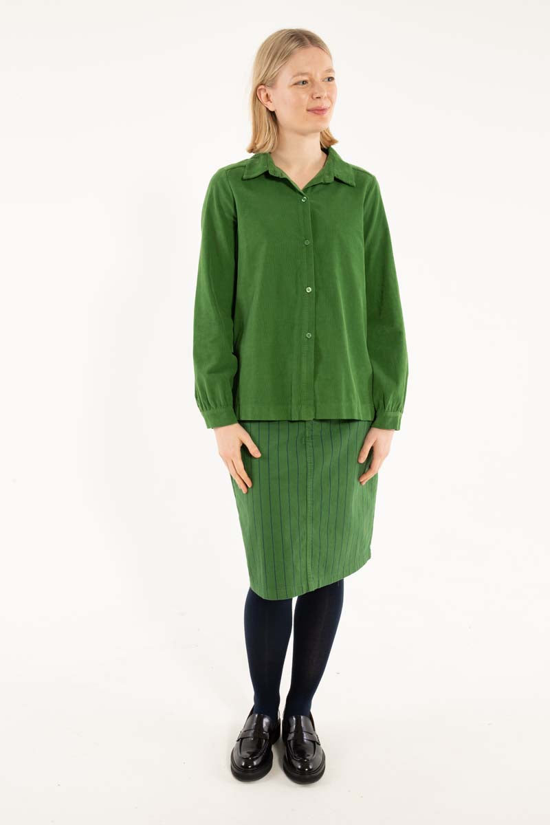 Danerosemary Cord Shirt Moss Green