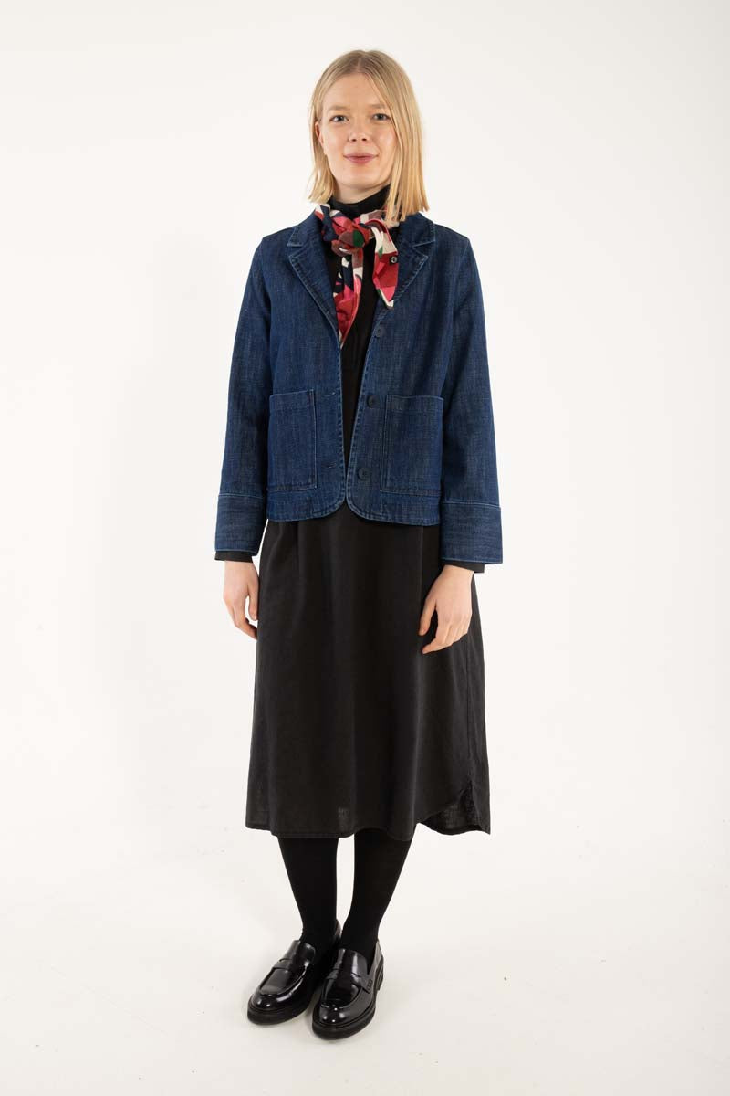 Lækker blazer i denim til kvinder