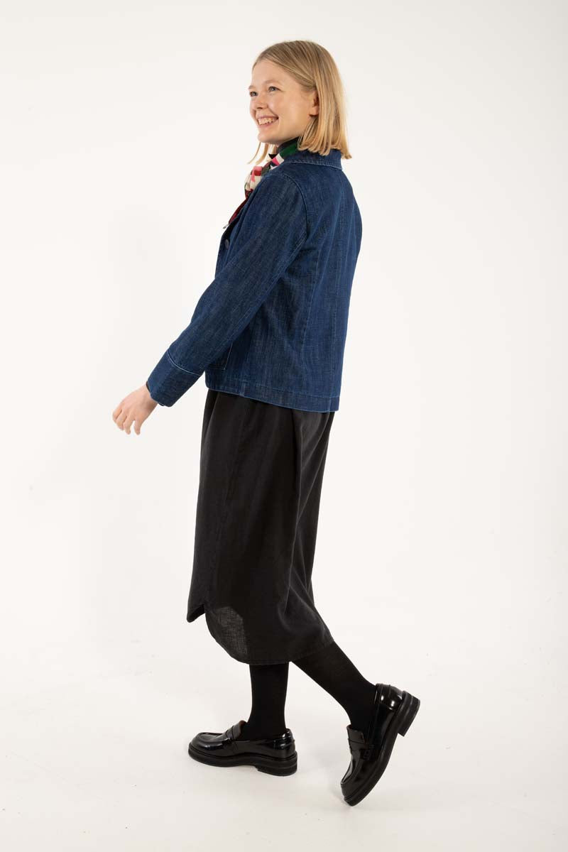 Lækker blazer i denim til kvinder