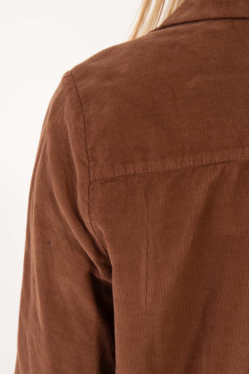 Danerosemary Cord Shirt Brown