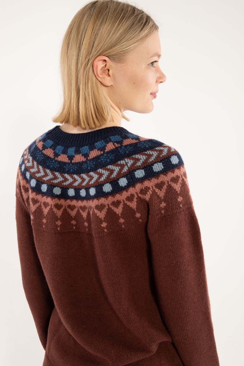 Dananne Wool Sweater Dk Merlot