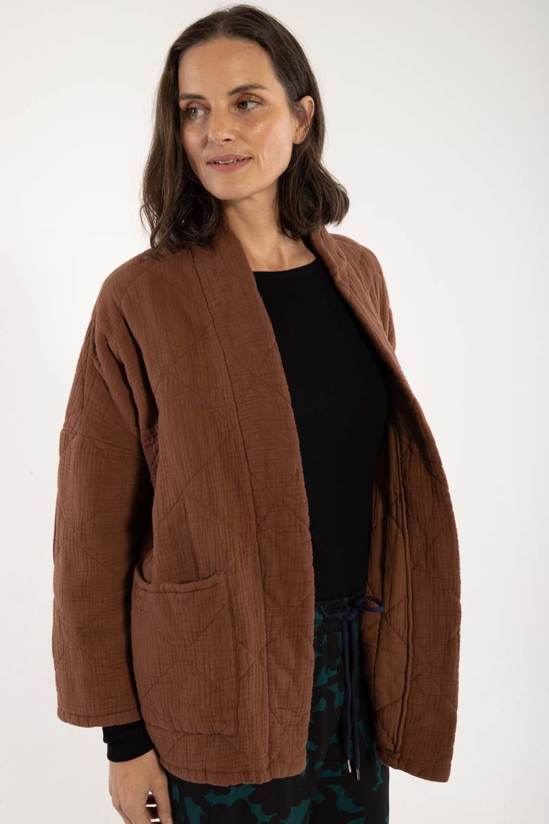 Danekatrin Quilt Jacket Brown