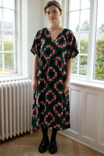 Daneluft 3/4 Viskosekleid Dk Pine PIX
