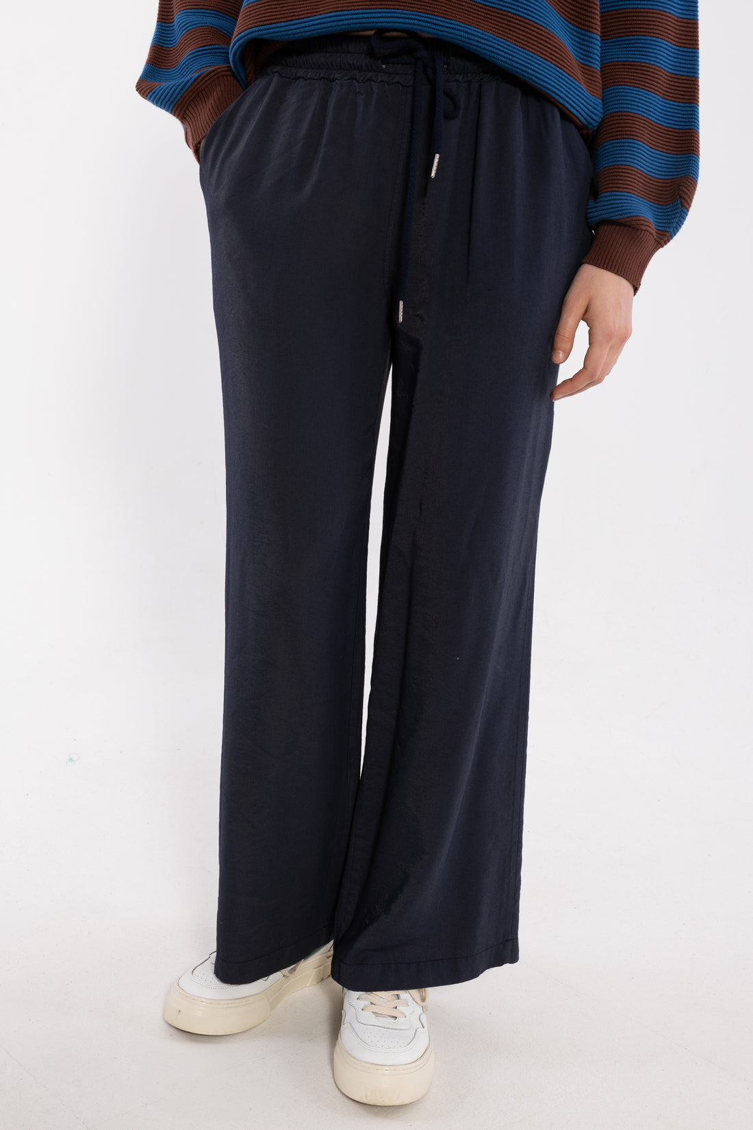 Danebreeze Heavy Viscose Pants Dk Navy