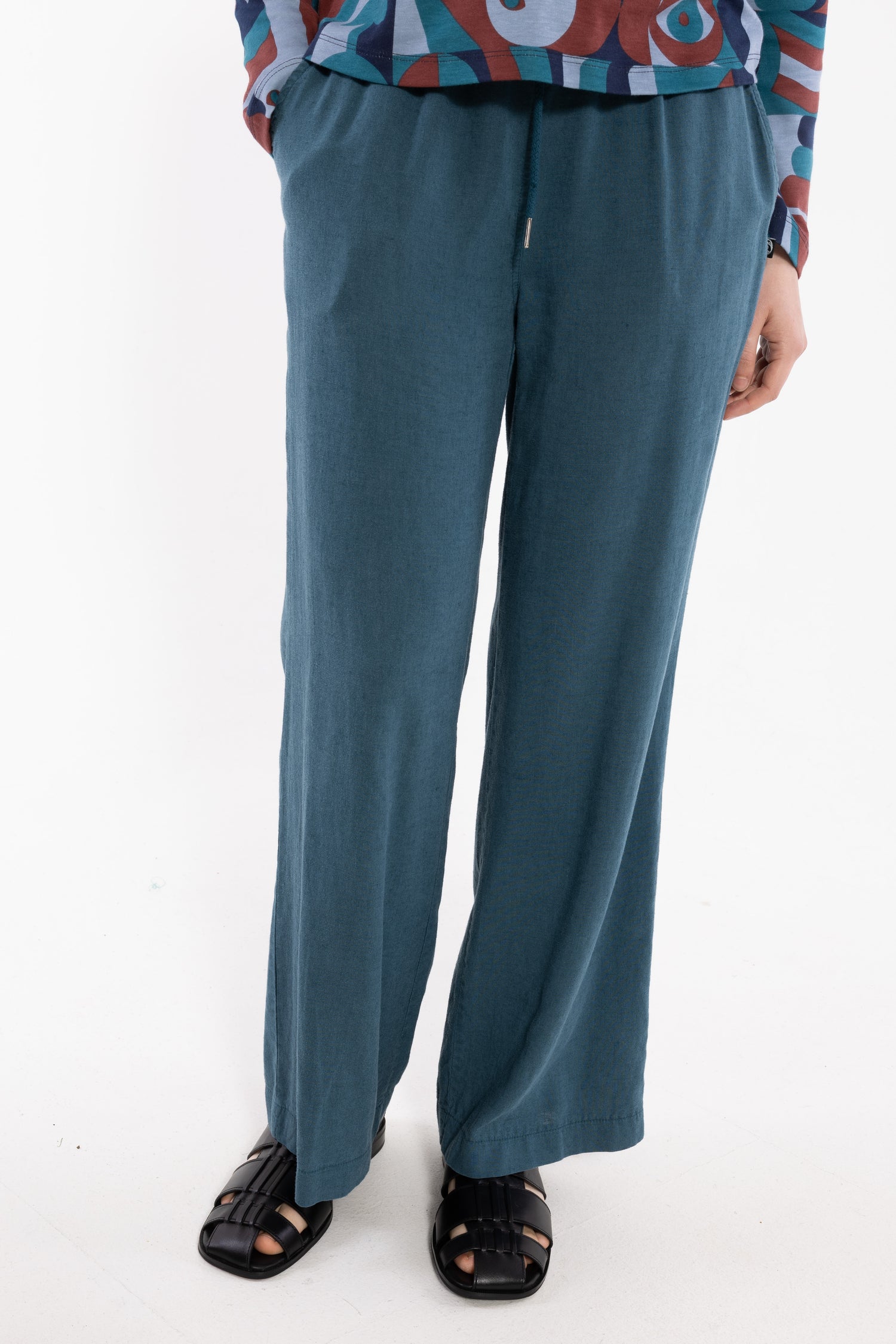 Danebreeze Heavy Linnen Pants Dk Slate