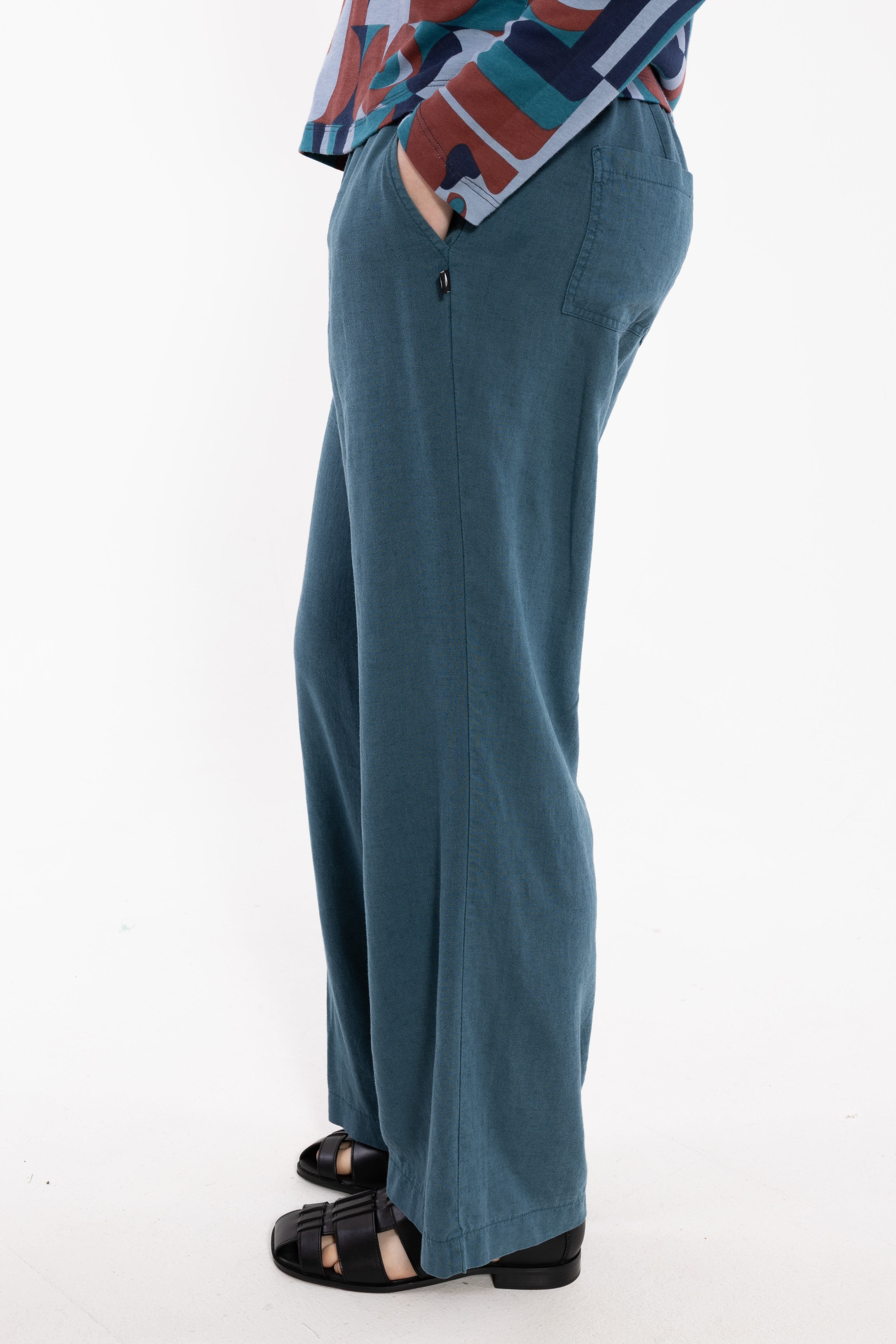 Danebreeze Heavy Linnen Pants Dk Slate