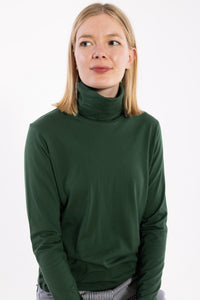 Danemanna Modal Rollneck Tee Dk Pine
