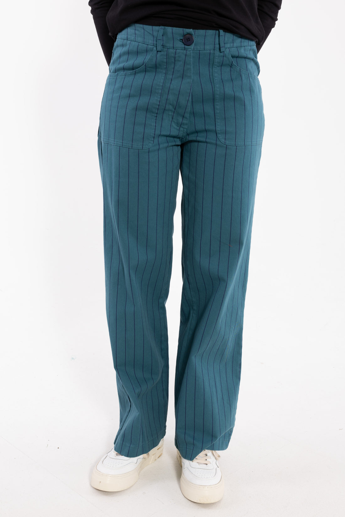 Danedaisy Stretch Canvas Pants Dk Slate/Dk Navy