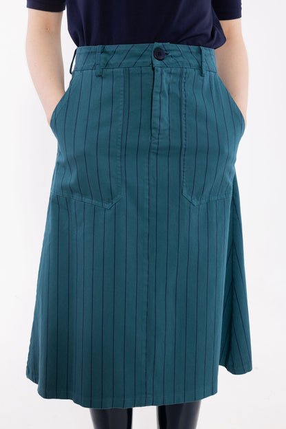 Danesweetie Stretch Canvas Skirt Dk Slate/Dk Navy