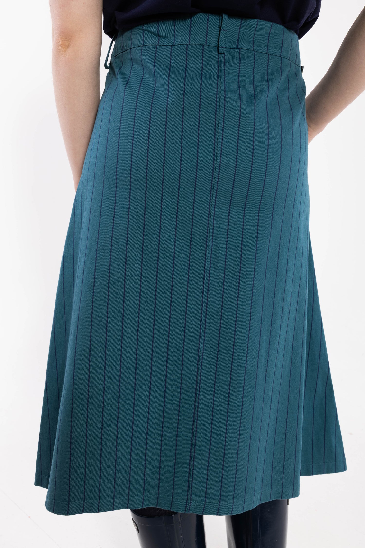 Danesweetie Stretch Canvas Skirt Dk Slate/Dk Navy