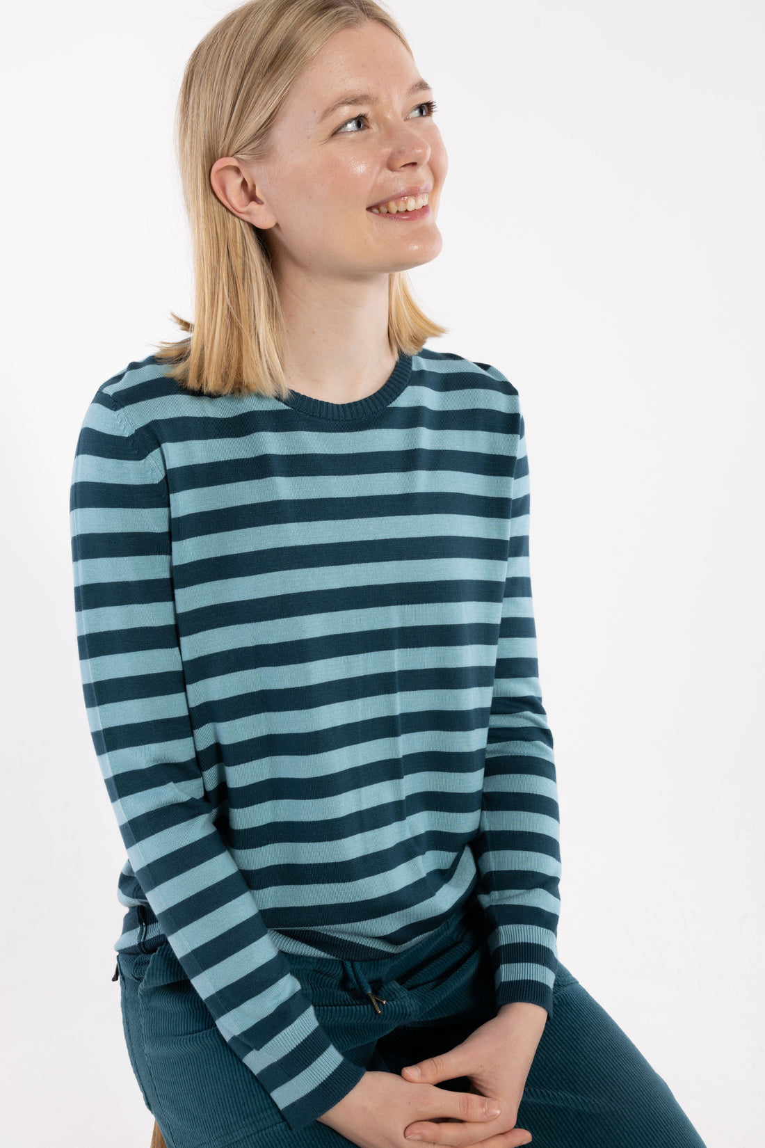 Danedinner Viscose Sweater Dk Slate/Grey Duck