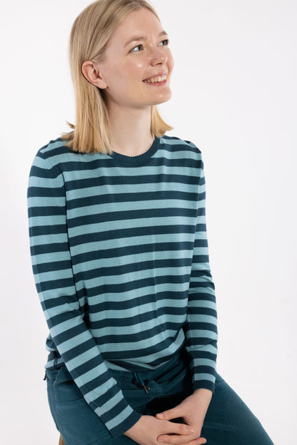 Danedinner Viscose Sweater Dk Slate/Grey Duck