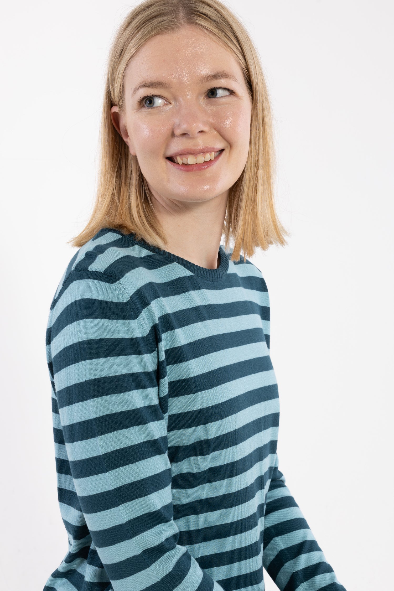 Danedinner Viscose Sweater Dk Slate/Grey Duck