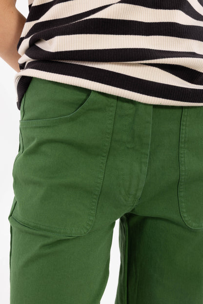 Danedaisy Stretch Canvas Pants Moss Green