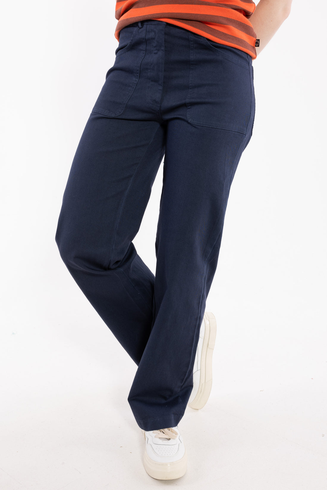 Danedaisy Stretch Canvas Pants Dk Navy