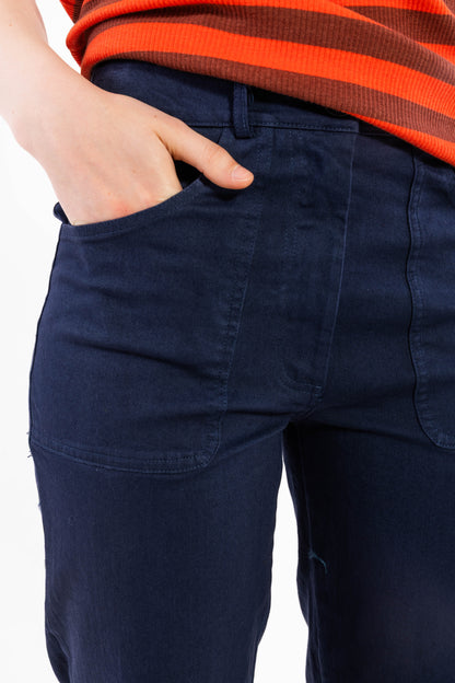 Danedaisy Stretch Canvas Pants Dk Navy