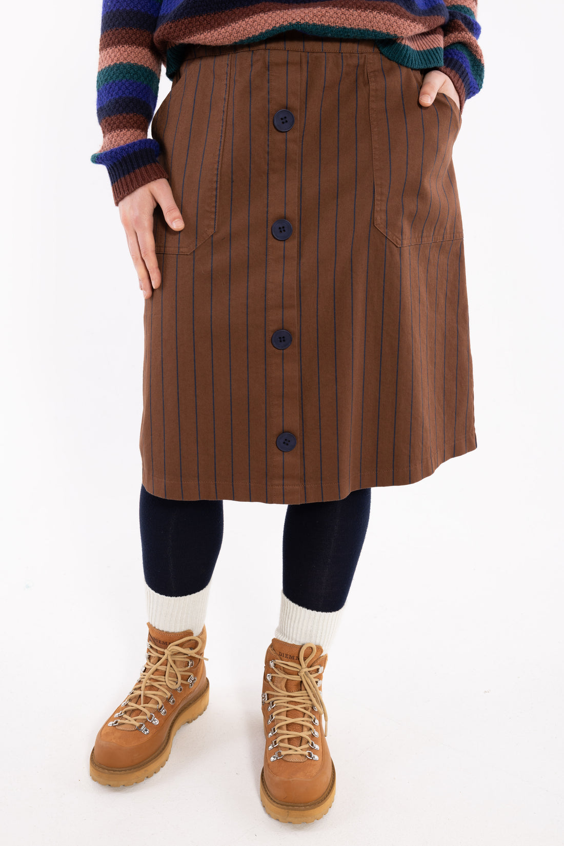 Danekage Stretch-Canvas-Rock Braun/Dunkelblau