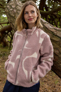 Danelabrador Fleece Zip-Up Light Beige/Quail TROPS