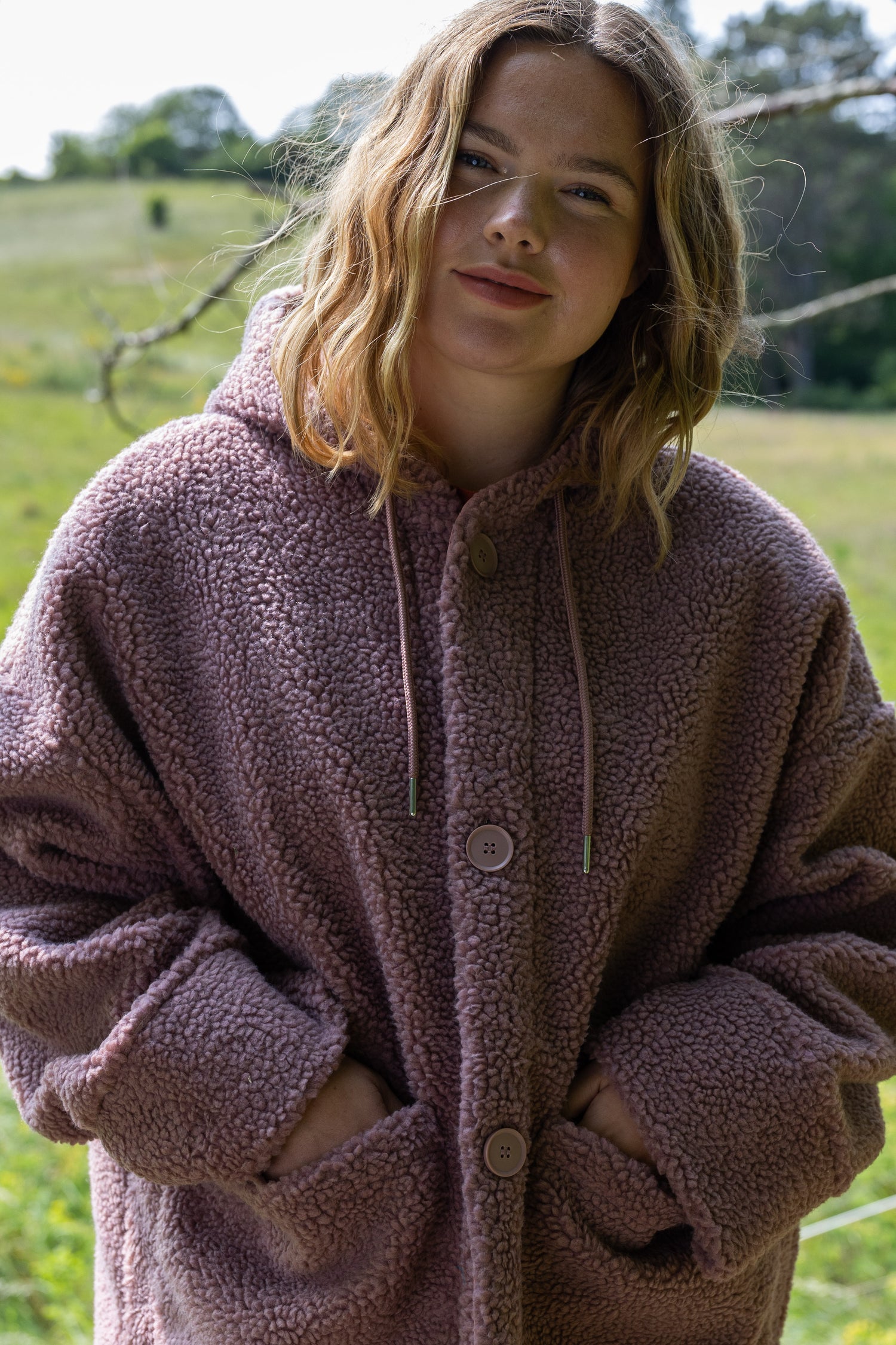 Danewillow Fleece Jacket Rose Beige