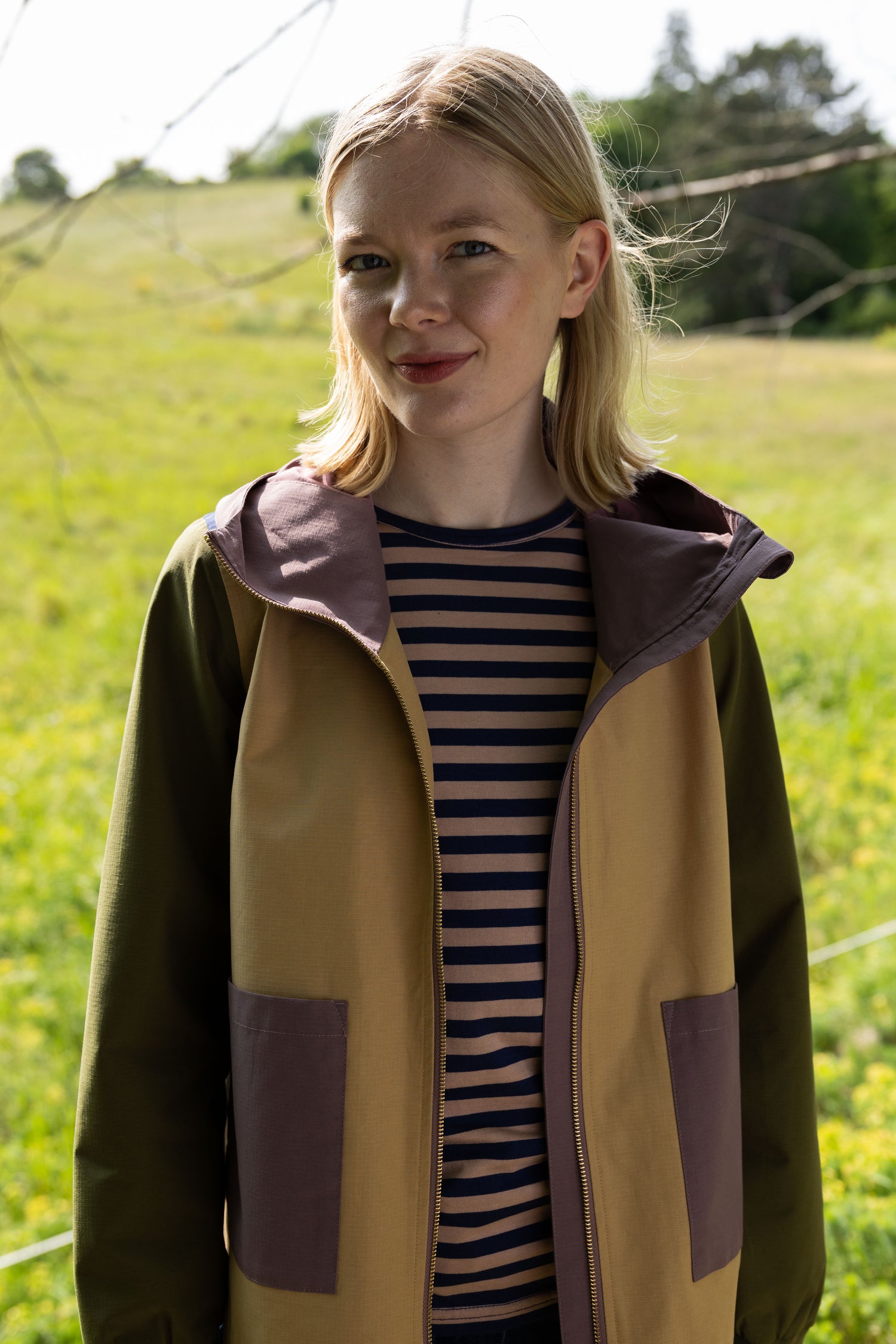 Smart multifarvet overgangsjakke til kvinder fra Danefæ