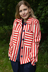 Daneprairie Stretch Canvas Jacket Summer Red/Chalk