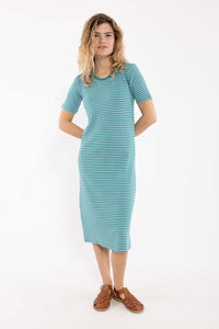Danicon Ribbing Dress Cold Sky/Teal Lake