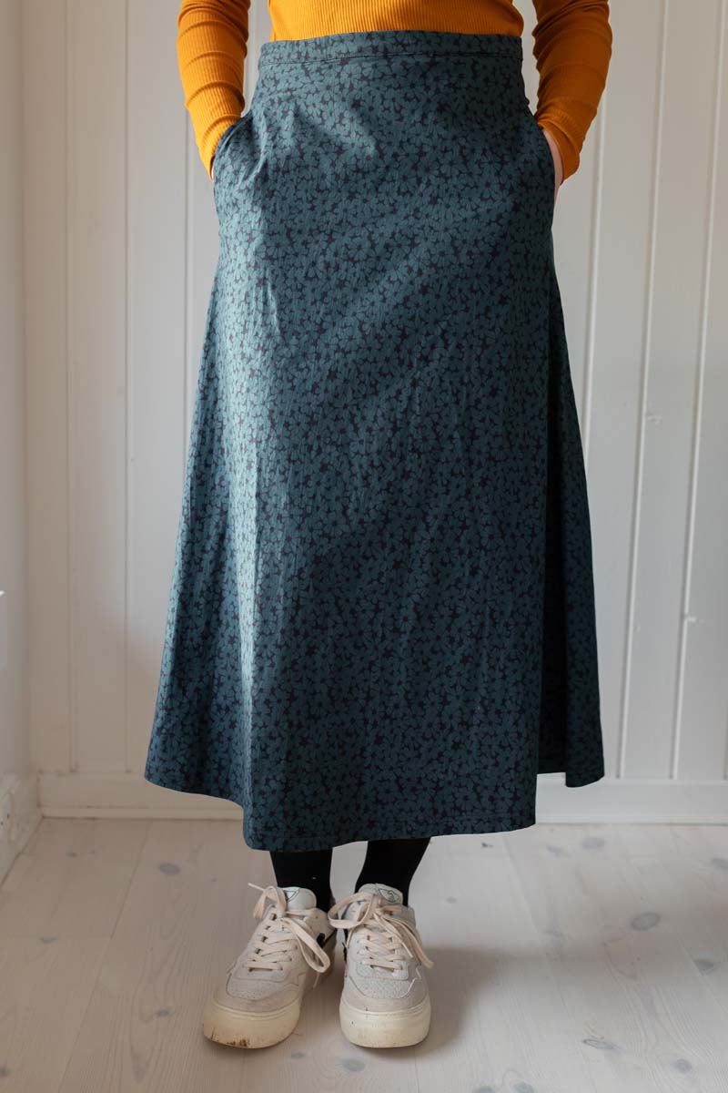 Danebrava Poplin Skirt Dark Slate FLOWERY