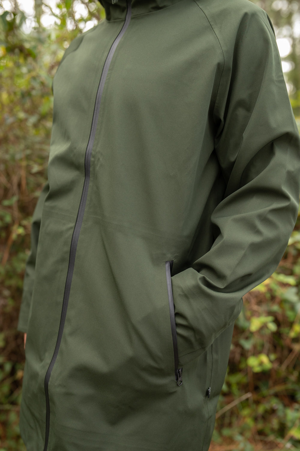 Danenorthsea Rain Parka Dark Army