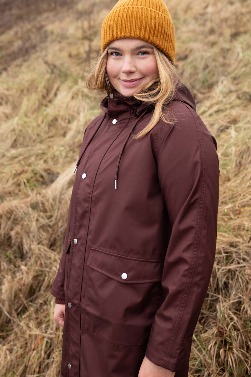 Danegarden Raincoat Dark Bordeaux