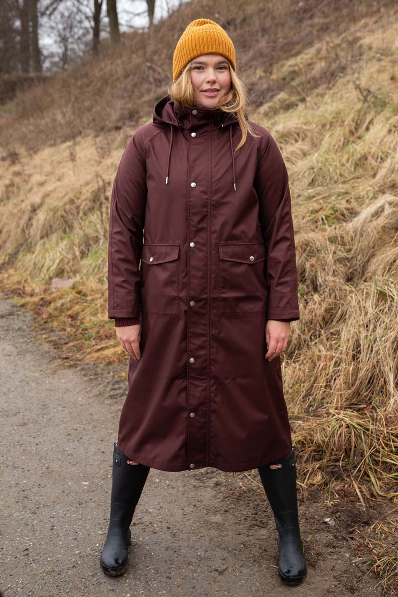 Danegarden Raincoat Dark Bordeaux