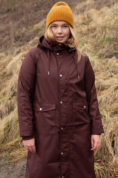 Danegarden Raincoat Dark Bordeaux