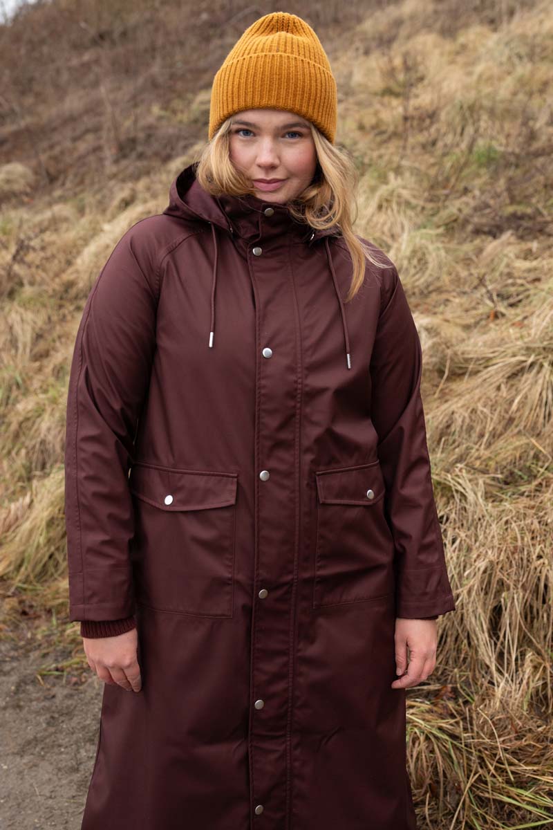 Danegarden Raincoat Dark Bordeaux