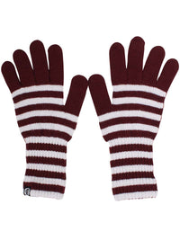 Danegoose Wool Gloves Dk Merlot/Chalk