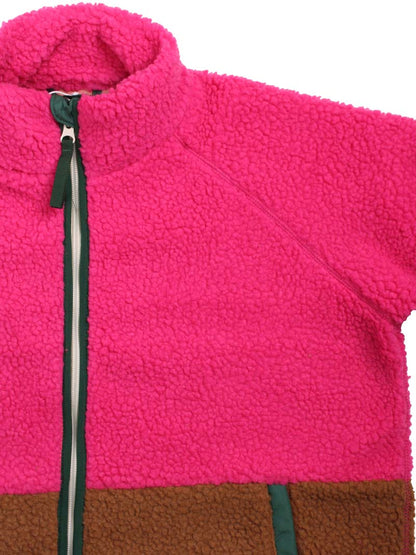 Danegreatness Fleece Jacket Bright Pink/Tobacco